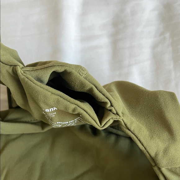 Frank & Oak Khaki Green Sports Bra Tank - Picture 3 of 5